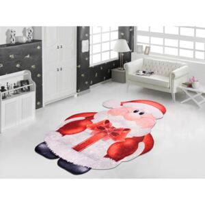 Červeno-biely koberec Vitaus Santa, 80 × 150 cm