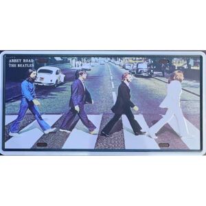 Ceduľa Abbey Road The Beatles 30,5cm x 15,5cm Plechová tabuľa