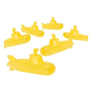 Sada 6 žltých kociek na ľad Kikkerland Submarine