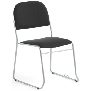 Konferenčná stolička Dawson, možnosť spájania do radov, čierna/šedá
