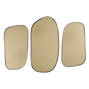 Sada 3 nástenných zrkadiel v zlatej farbe PT LIVING Concord
