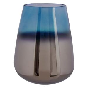 Modrá sklenená váza PT LIVING Oiled, výška 23 cm
