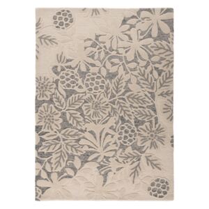 Vlnený koberec Loxley 120 x 170 cm, sivý