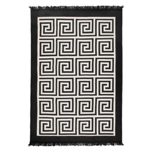 Béžovo-čierny obojstranný koberec Framed, 140 × 215 cm