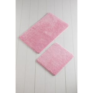 Sada 2 ružových kúpeľňových predložiek Color of Candy Pink
