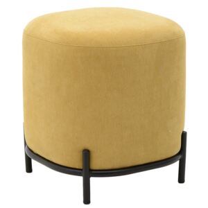 Žltá stolička InArt Metallic, ⌀ 42 cm