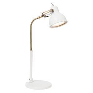 Biela stolová lampa s LED svetlom SULION Bang