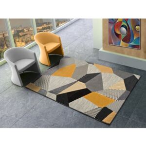 Oranžovo-sivý koberec Universal Gladys Sarr, 160 × 230 cm