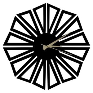 Kovové hodiny Dandelion, 60 × 50 cm