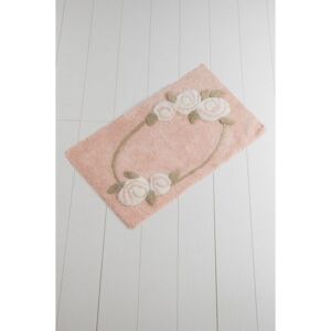 Ružová kúpeľňová predložka Russmo Tento, 100 × 60 cm