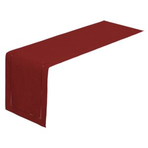 Karmínovo-červený behúň na stôl Unimasa, 150 x 41 cm