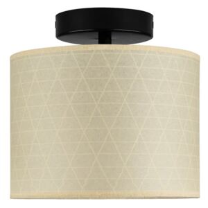 Béžové stropné svietidlo so vzorom trojuholníkov Sotto Luce Taiko