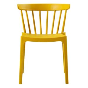 Žltá stolička jedálenská WOOOD Bliss
