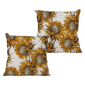 Vankúš Linen Sunflower, 45 × 45 cm
