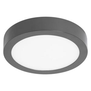 Sivé kruhové stropné svietidlo SULION, ø 30 cm