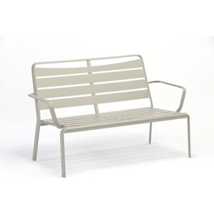 Sivá záhradná hliníková lavica Ezeis Spring