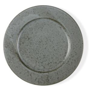 Sivý kameninový plytký tanier Bitz Mensa, priemer 27 cm