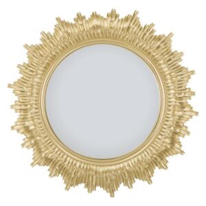 Nástenné zrkadlo v železnom ráme Mauro Ferretti Glam Star, ⌀ 45 cm
