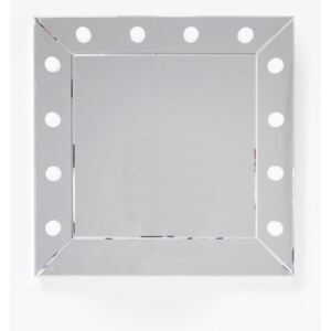 Nástenné zrkadlo s osvetlením Kare Design Make Up, 81 × 81 cm
