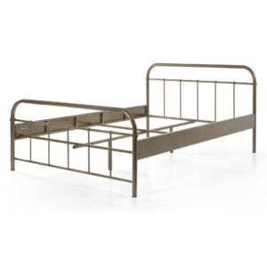 Hnedá kovová detská posteľ Vipack Boston Baby, 140 × 200 cm