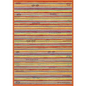 Oranžový obojstranný koberec Narma Liiva Multi, 80 x 250 cm