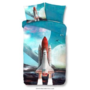 Detské bavlnené obliečky Muller Textiels Space Shuttle, 140 × 200 cm