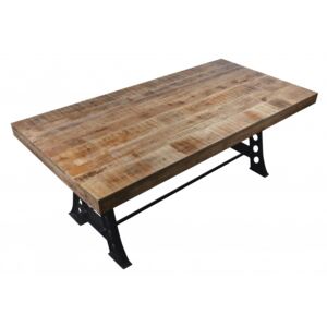 Jedálenský stôl Industrial 200cm Mango 90mm prírodná