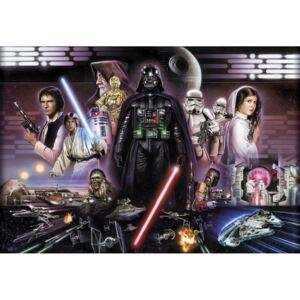 8-482 Obrazová fototapety Komar Star Wars Dart Vader Collage, veľkosť 368 x 254 cm