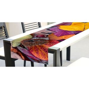 TS 013 Dimex Behúň na stôl obrus, Jesenné lístie, veľkosť 40 x 140 cm
