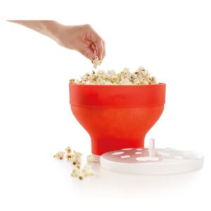 Oranžová silikónová miska na prípravu popcornu Lékué Popcorn