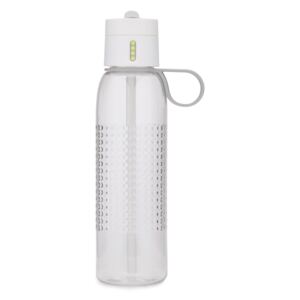 Biela športová fľaša s počítadlom plnenia Josoph Josoph Dot Active, 750 ml