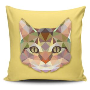 Obliečka na vankúš s prímesou bavlny Cushion Love Cat, 45 × 45 cm