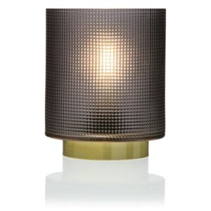 Sivá sklenená olejová LED lampa Versa Relax, ⌀ 11,8 cm