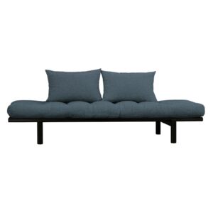 Pohovka s tmavomodrým poťahom Karup Design Pace Black/Deep Blue