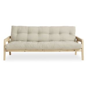 Variabilná rozkladacia pohovka s futónom v béžovej farbe Karup Design Grab Natural/Beige
