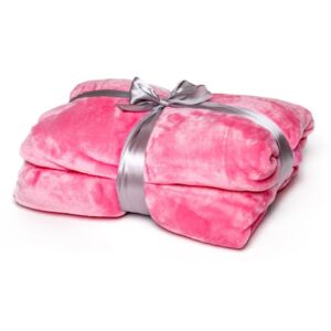 Ružová deka Tarami, 200 × 150 cm
