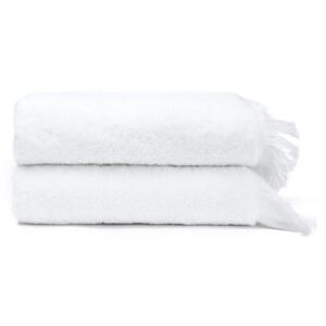 Sada 2 bielych uterákov zo 100% bavlny Bonami, 50 × 90 cm