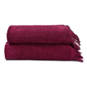 Sada 2 červených uterákov zo 100% bavlny Bonami, 50 × 90 cm