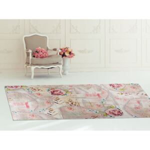 Odolný koberec Vitaus Rosa, 50 × 80 cm