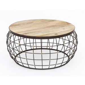 Konferenčný stolík s železnou konštrukciou WOOX LIVING Nest, ⌀ 74 cm
