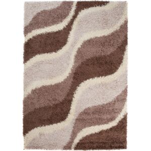 Kusový koberec Shaggy Roma hnedý, Velikosti 120x170cm