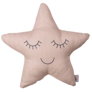 Béžovoružový detský vankúšik s prímesou bavlny Apolena Pillow Toy Star, 35 x 35 cm