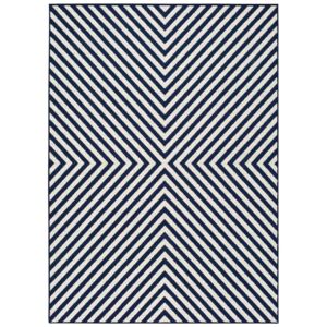 Modro-biely vonkajší koberec Universal Cannes Hypnotic, 150 x 80 cm
