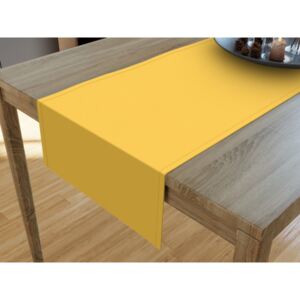 Goldea dekoračný behúň na stôl loneta - sýto žltý 20x140 cm
