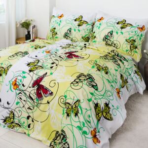 XPOSE­­® Bavlnené obliečky na dve postele KAROLÍNA - zelené
