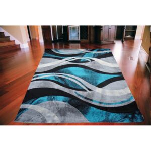 Kusový koberec Fantázia Vlny modrozelený, Velikosti 133x180cm