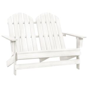 2-miestna záhradná stolička Adirondack jedľový masív biela