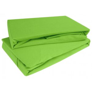 Plachta posteľná zelená kiwi jersey EMI 90x200 cm