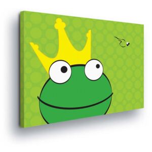 Obraz na plátne - Cartoon Frog 80x80 cm