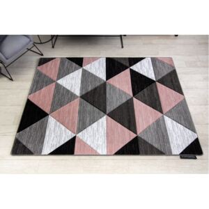 Koberec ALTER Rino Trojuholníky ružový - 80x150 cm